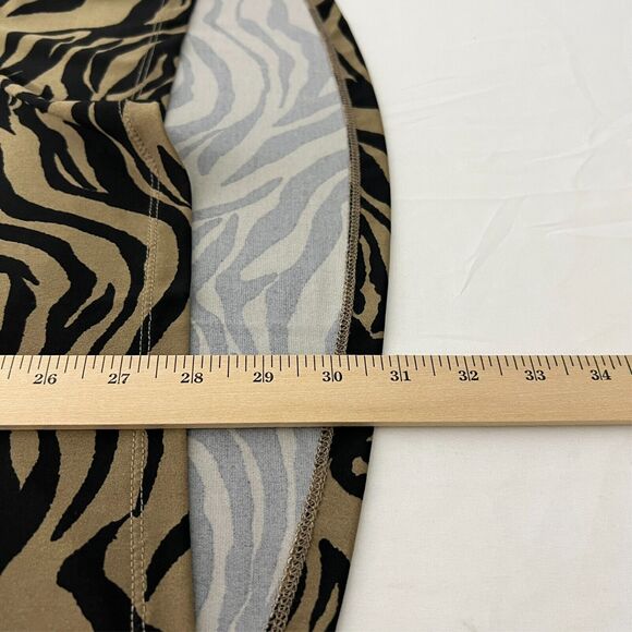 Susan Graver Women’s Top Small Animal Print Zebra Tunic Stretch Lightweight - Picture 8 of 8